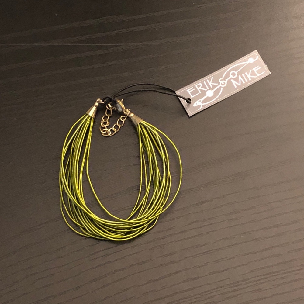 Green Multiple Strand Bracelet Fair Trade